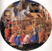Fra Filippo Lippi The Adoration of the Magi oil on canvas